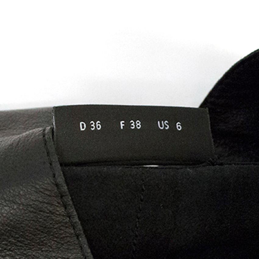 Women's Akris Black Leather Vest - Size US 6