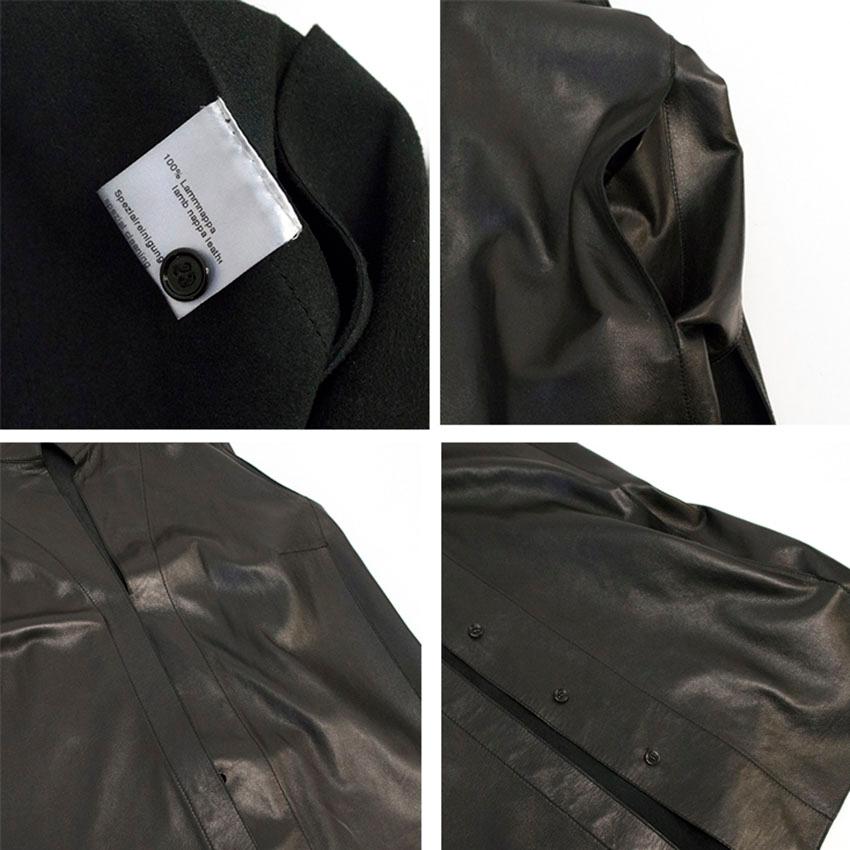 Akris Black Leather Vest - Size US 6 1
