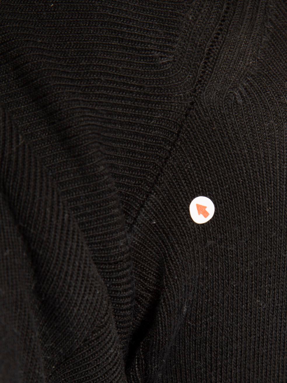 Donna Akris - Top nero a pannelli con scollo a V - taglia L. in vendita