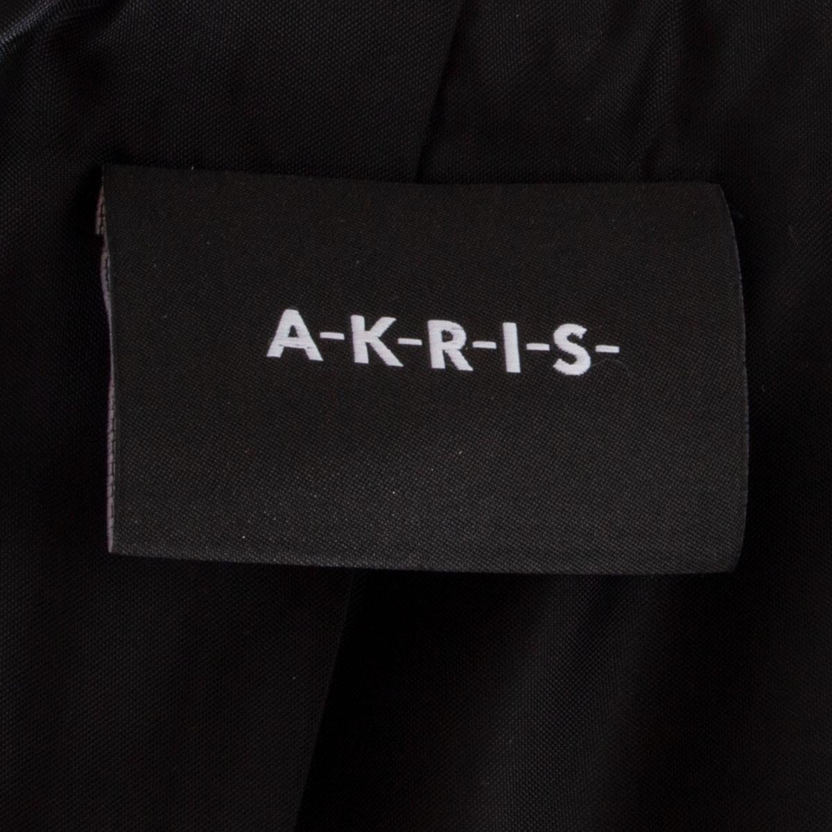 AKRIS black silk LAYERED Coat Jacket 40 L For Sale 2
