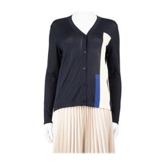 Akris Colour Block Silk Cardigan Size M