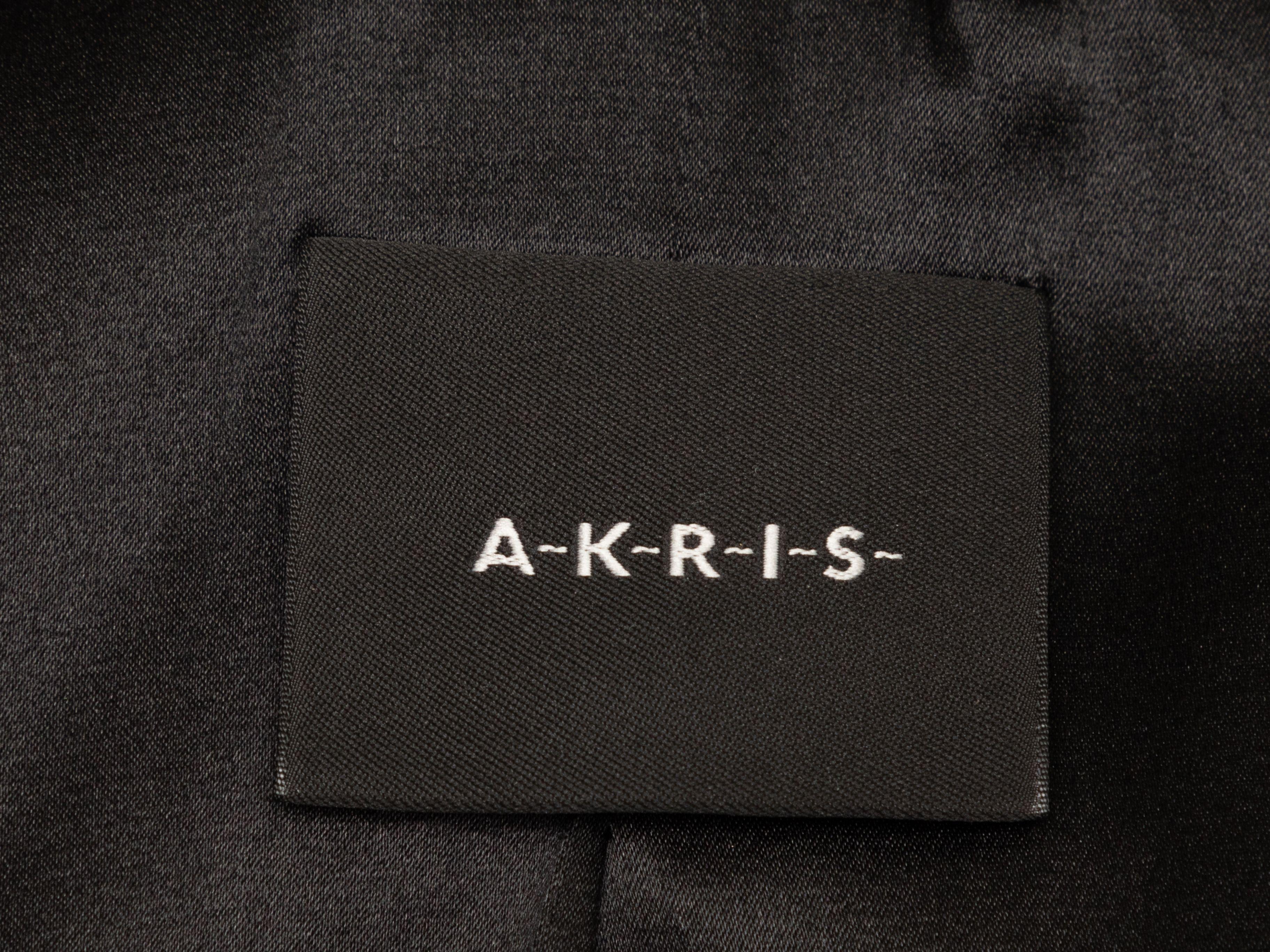 Akris Dark Brown Wool & Mink-Trimmed Jacket In Good Condition In New York, NY