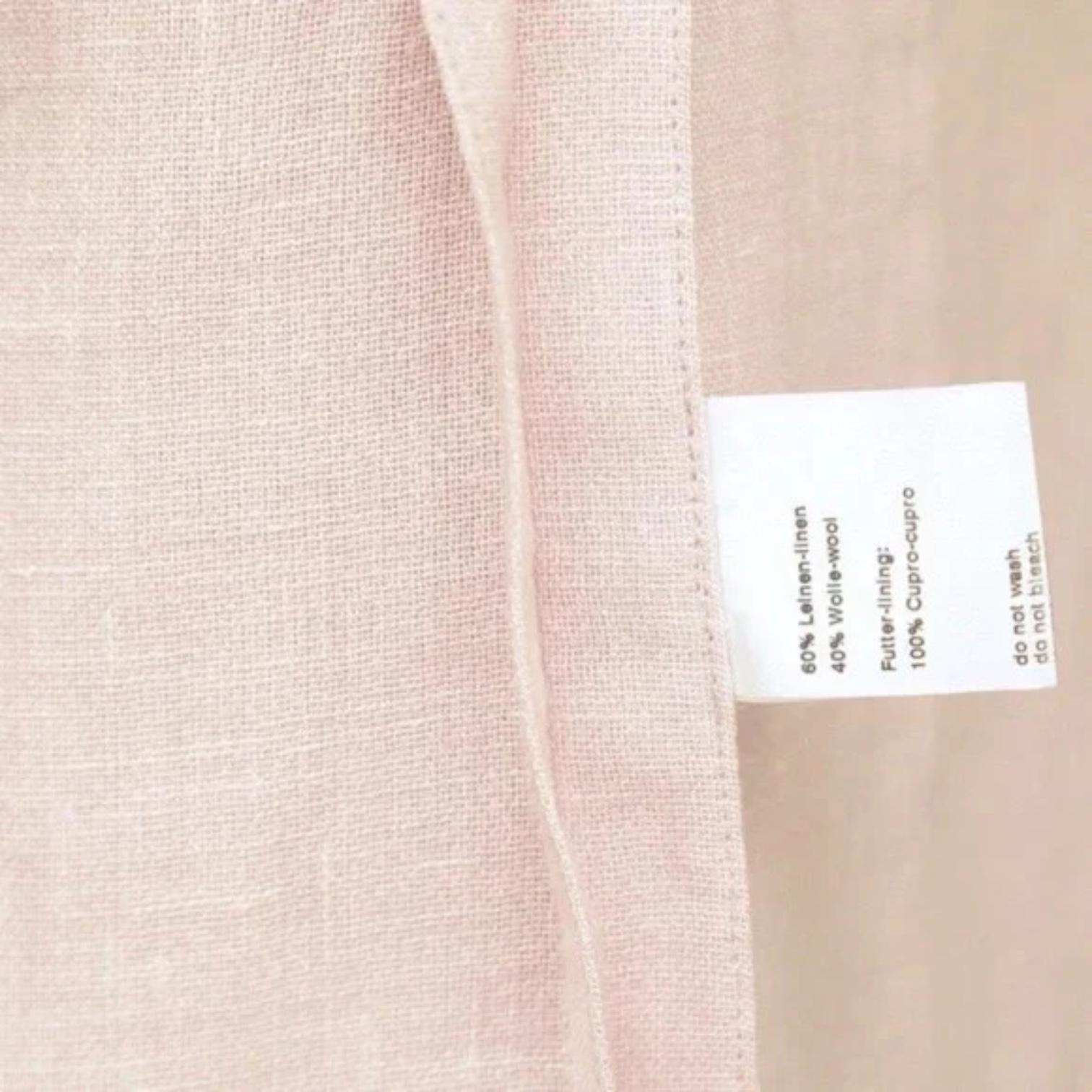 AKRIS Jacket Blazer Lilac Pink Linen Wool Long Sleeve Lapel Sz US8 For Sale 1