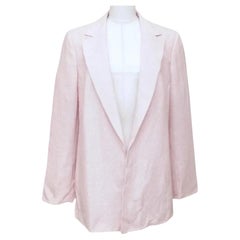AKRIS Blazer rose lilas laine à manches longues Taille US8