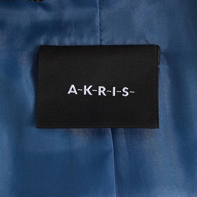 AKRIS light blue silk PEAK COLLAR Blazer Jacket 36 S In Excellent Condition In Zürich, CH