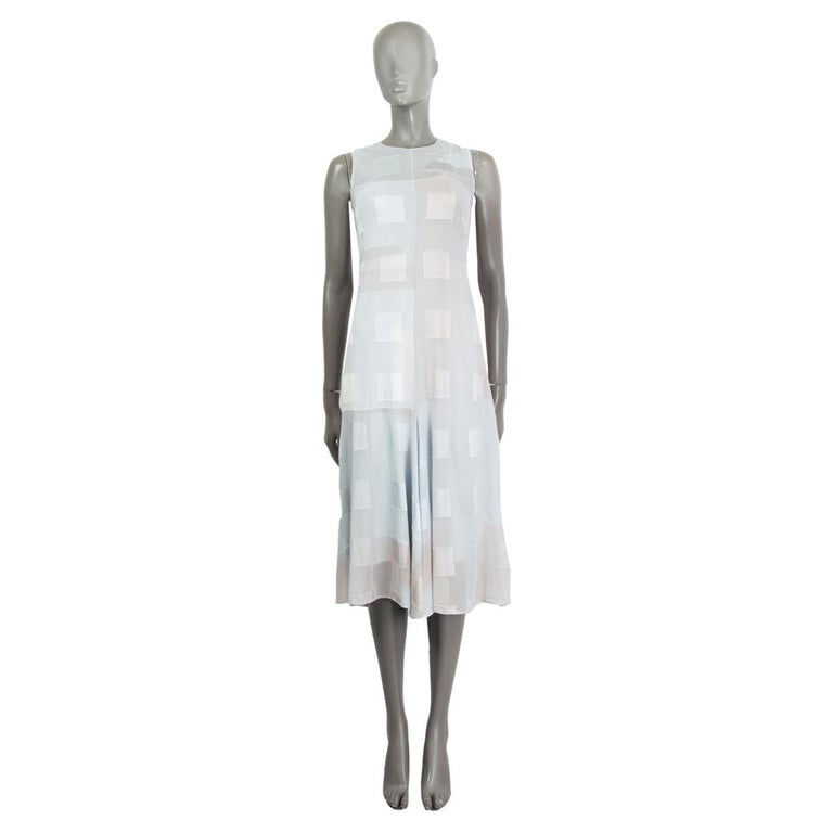 Akris 2016 Square Print Sheer Midi Dress