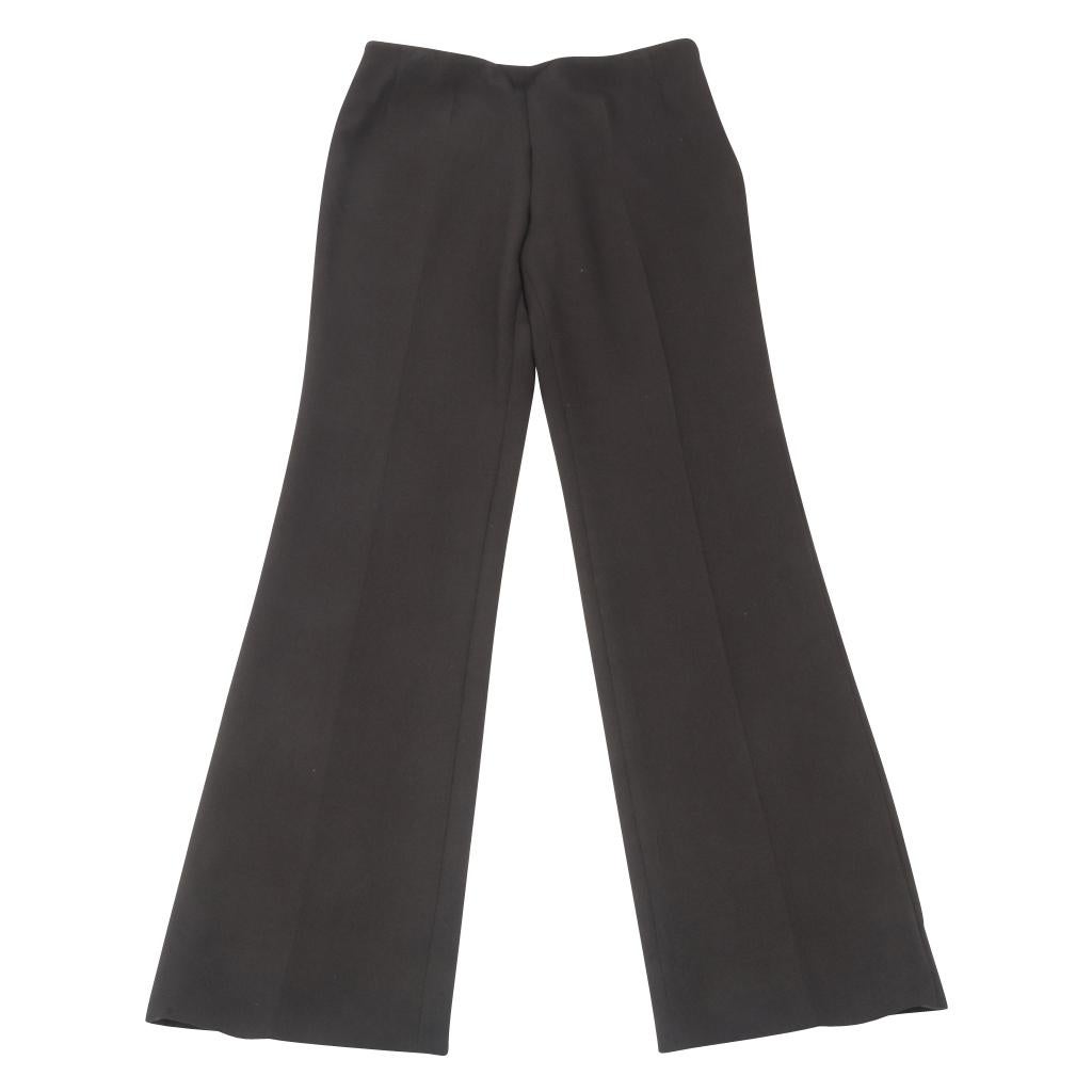 Akris Pant Suit Three (3) Piece Long Vest Supple Leather Bolero Jacket 10 5