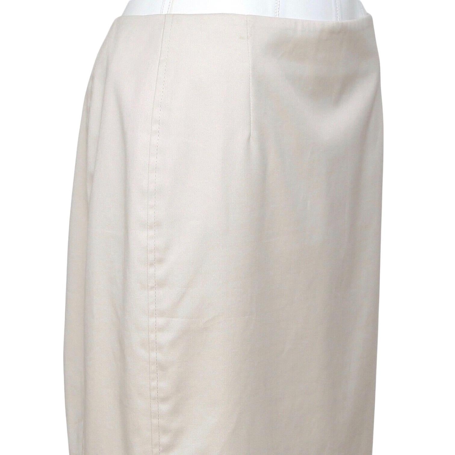AKRIS PUNTO Beige Skirt Dress Straight Cotton Clothing US 8 FR 40 For Sale 1