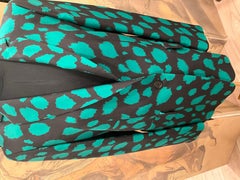 Akris Punto - Veste imprimée noire et verte