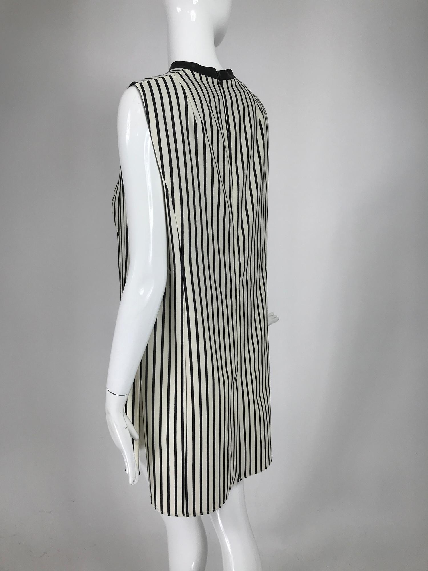 black and white striped tunic