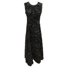 Akris Punto Black Floral Formal Gown