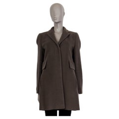 AKRIS PUNTO grey wool & angora CLASSIC Coat Jacket 38 M