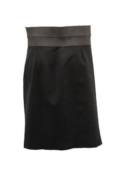 Akris Punto High-Waist Pencil Skirt in Black Viscose