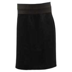 Akris Punto High-Waist Pencil Skirt in Black Viscose