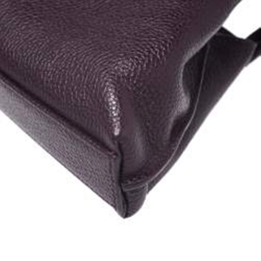 Black Akris Purple Leather Crossbody Bag For Sale