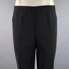 Pantalones AKRIS talla 10 de lana y poliamida negros