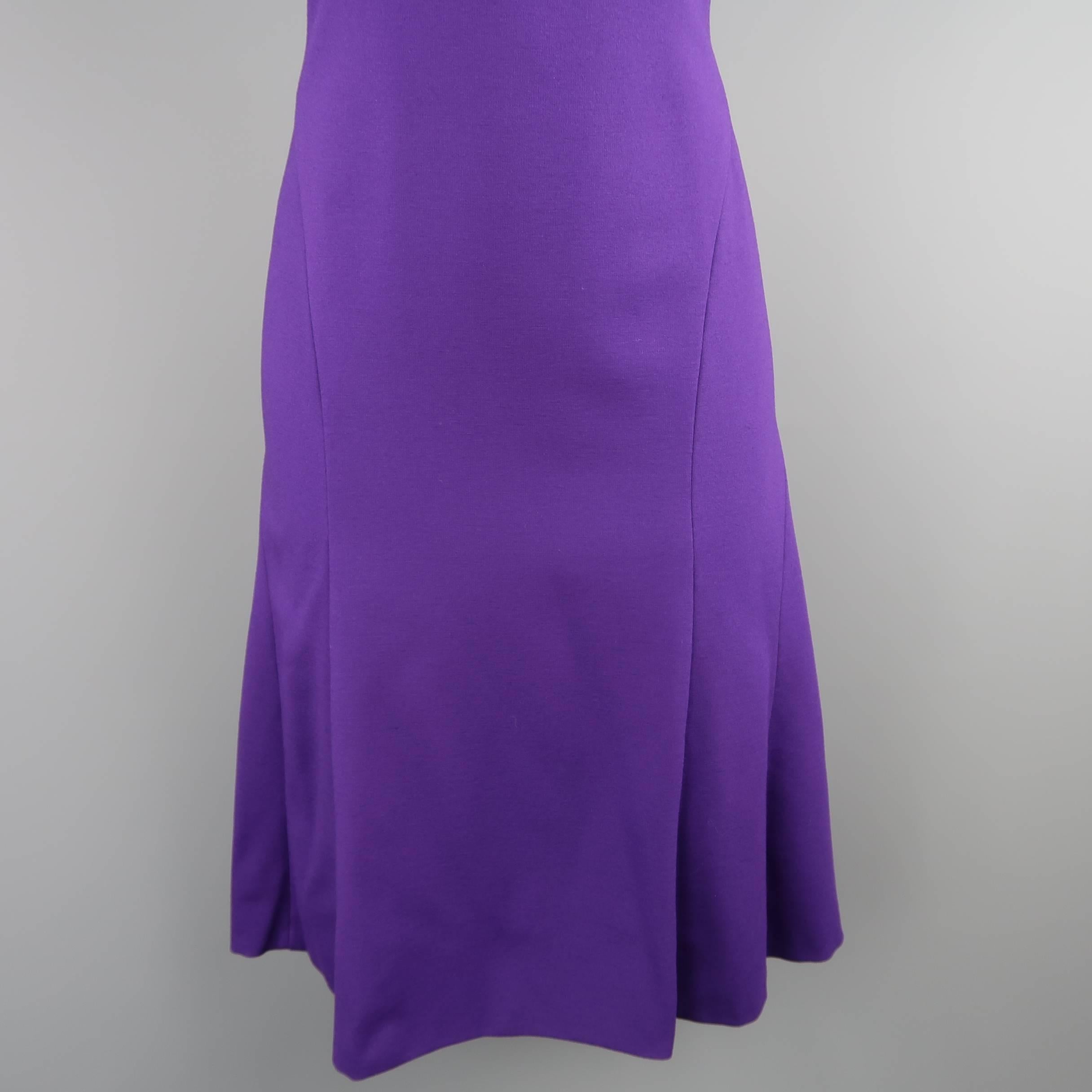 purple short sleeve dress