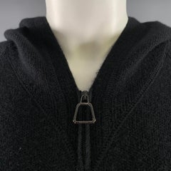 Cárdigan con capucha de cachemira negro de AKRIS, talla M