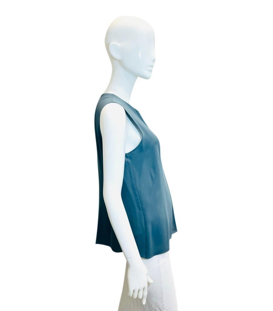 Akris Sleeveless Silk Top In Excellent Condition For Sale In London, GB
