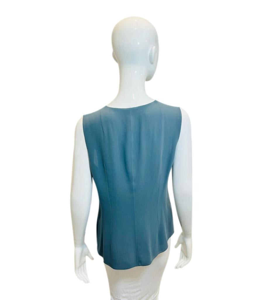 Women's Akris Sleeveless Silk Top For Sale