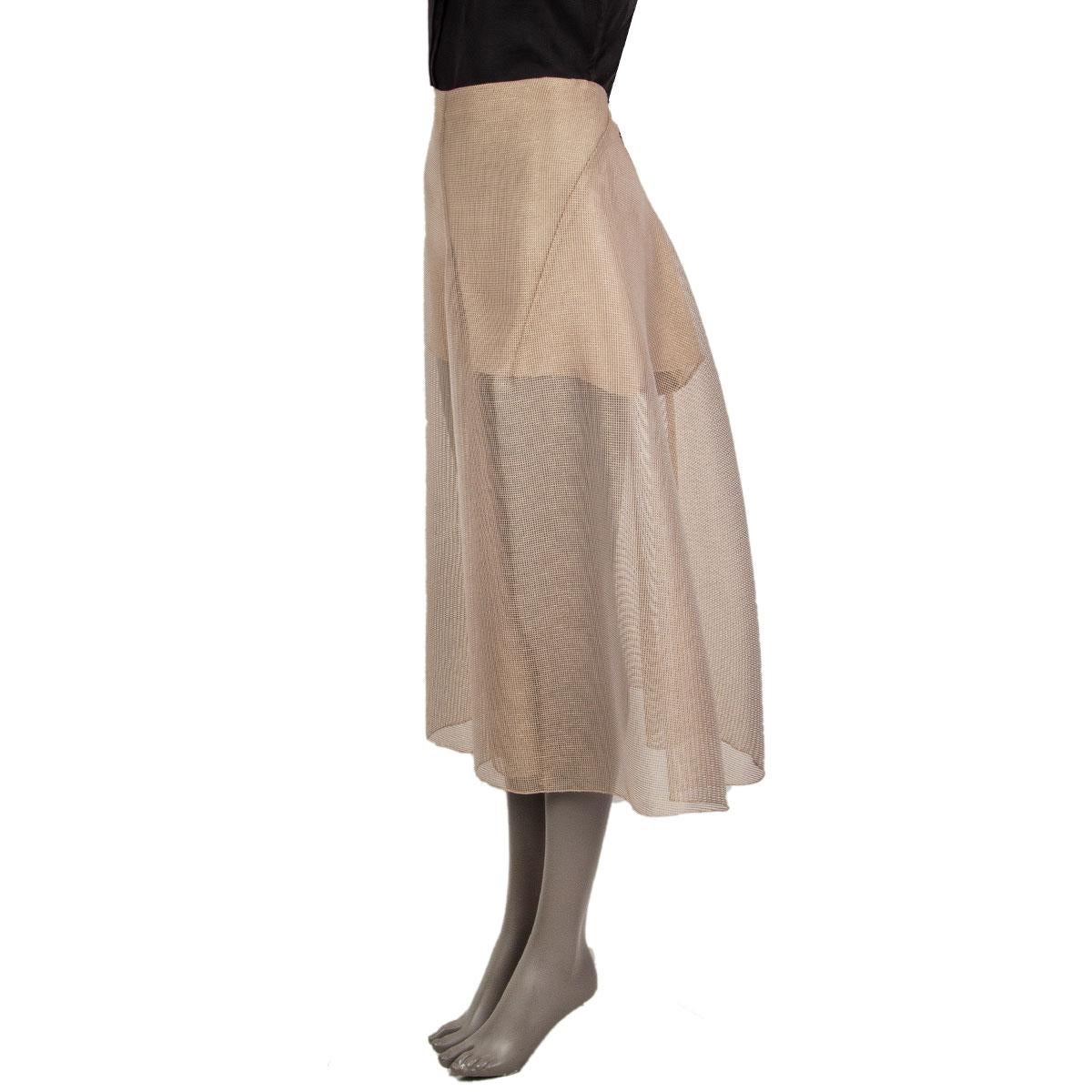 tan midi skirt