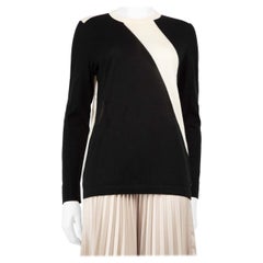 Akris Two Tone Long Sleeve Knit Top Size XL