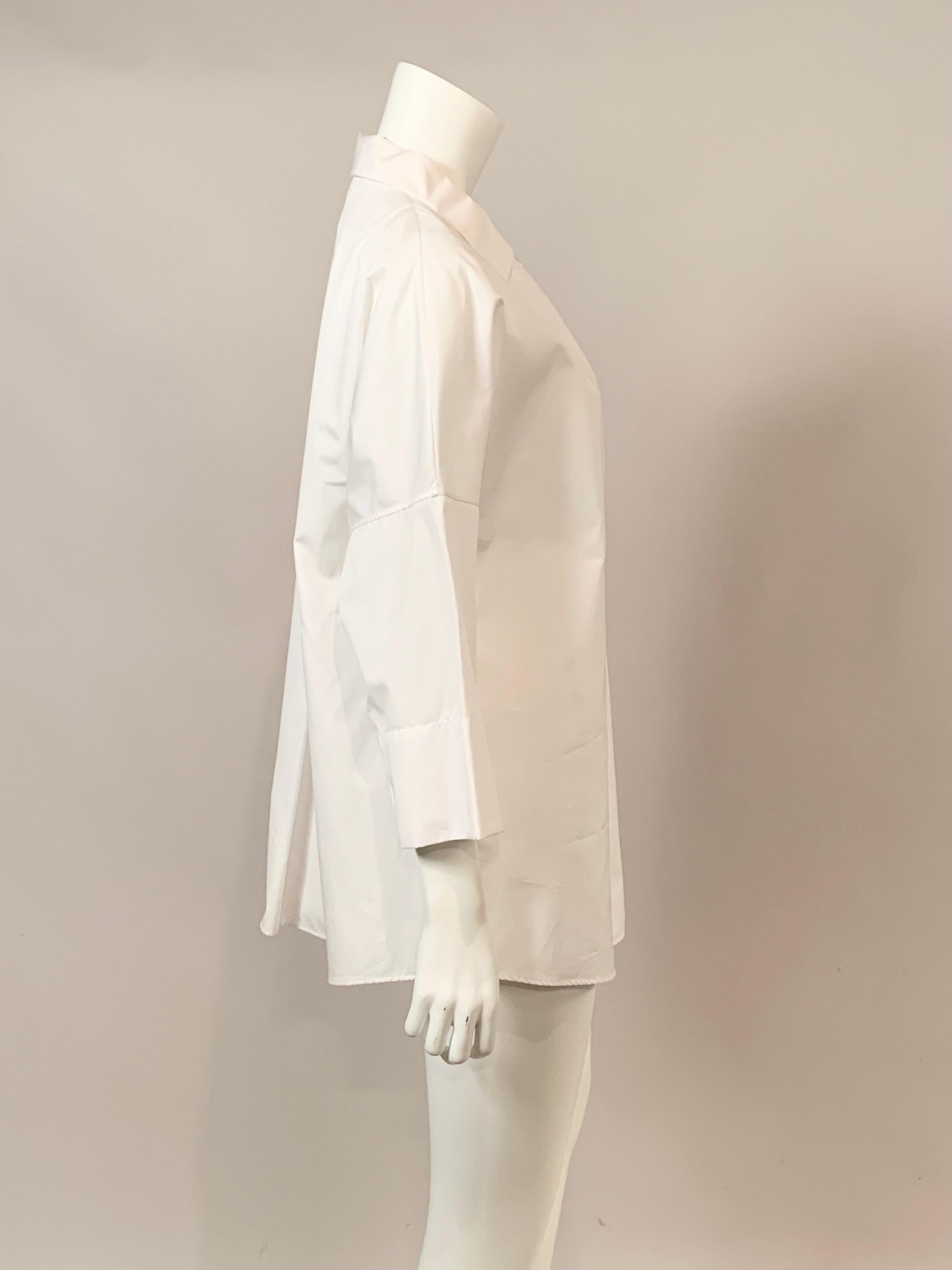Akris White Cotton Tunic with Original Tags  Never Worn For Sale 1
