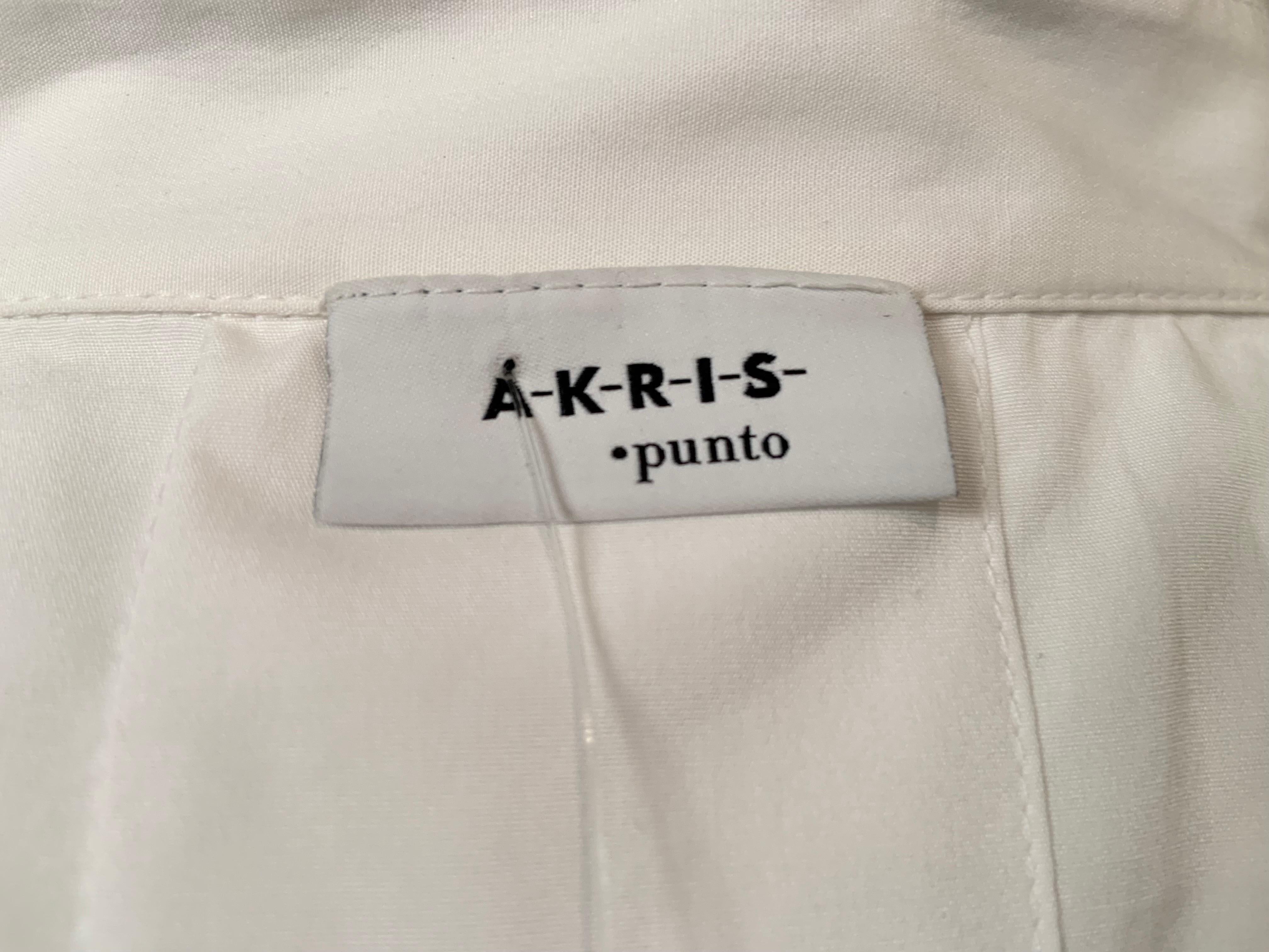 Akris White Cotton Tunic with Original Tags  Never Worn For Sale 2