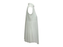 Akris White Sleeveless Asymmetrical Top
