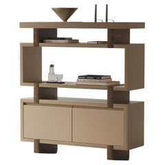 Aks Bücherregal – Beige von Hermhaus