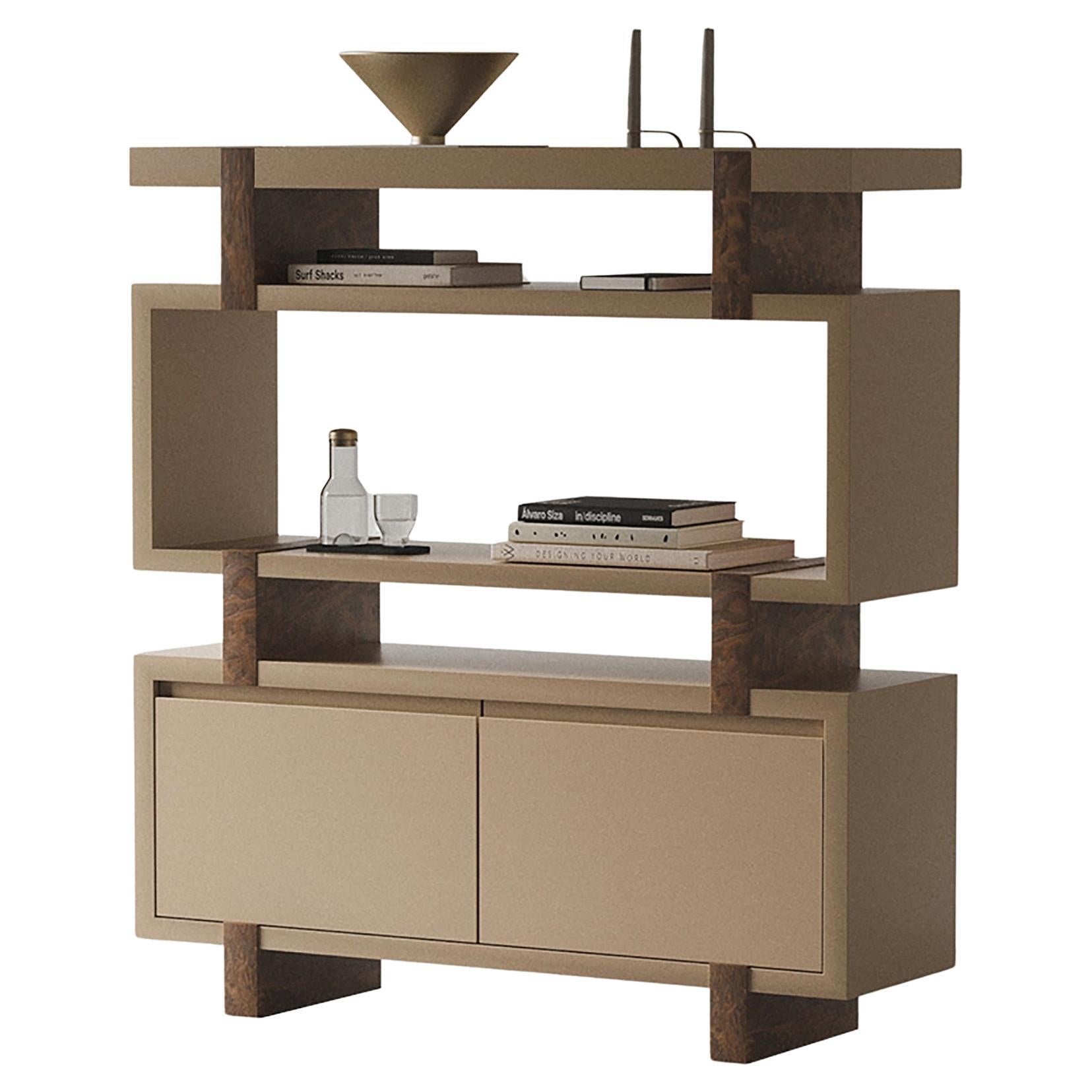 Aks Bücherregal – Beige von Hermhaus