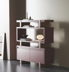 Aks Bookshelf - Burgundy by Hermhaus