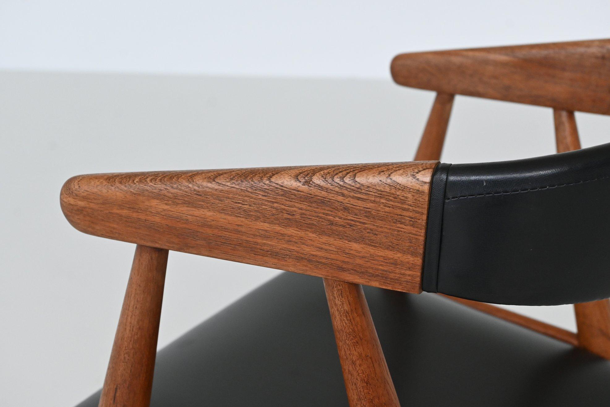 Aksel Bender Madsen and Ejnar Larsen dining chairs in teak Denmark 1960 For Sale 11