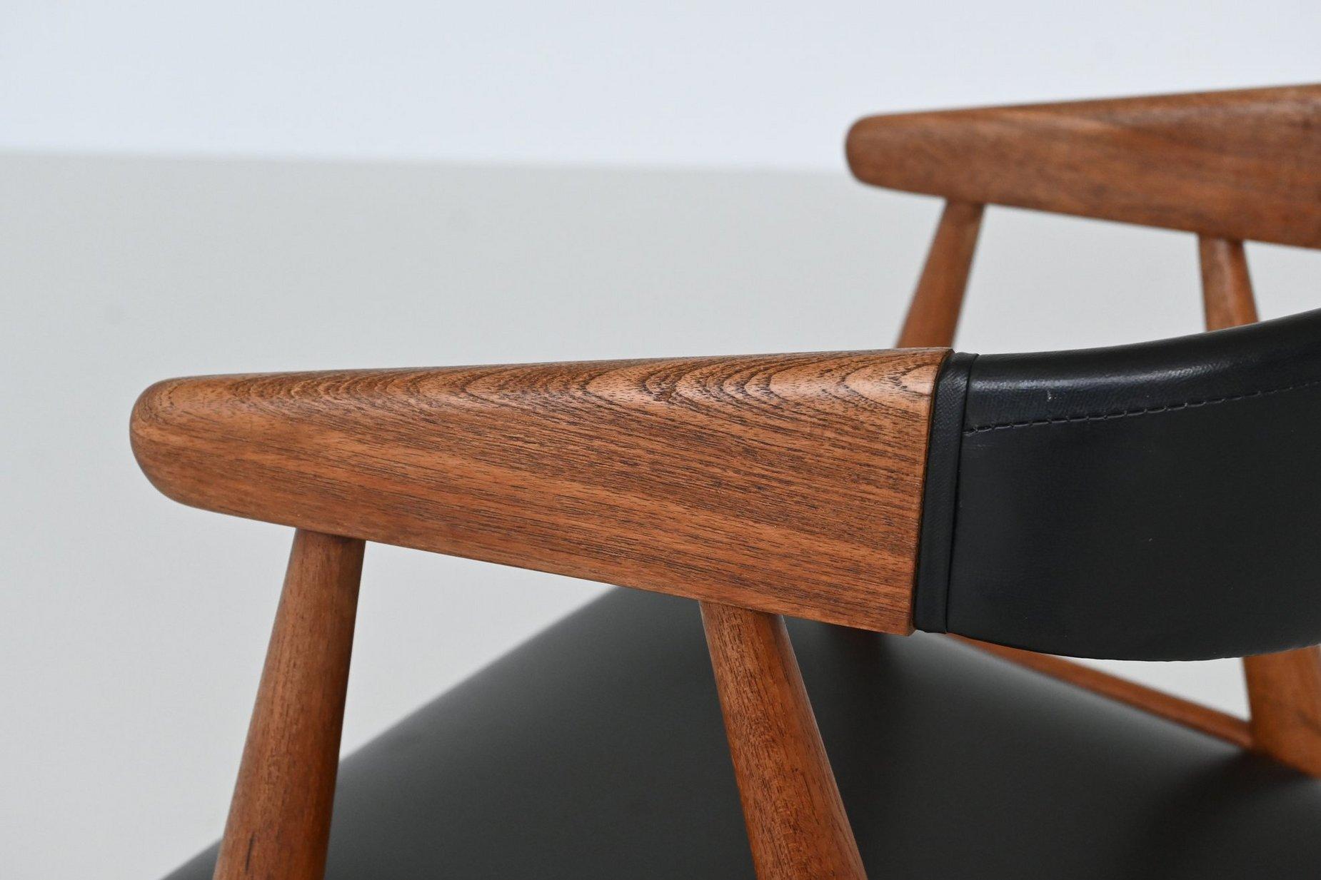Aksel Bender Madsen and Ejnar Larsen teak dining chairs Denmark 1960 For Sale 11
