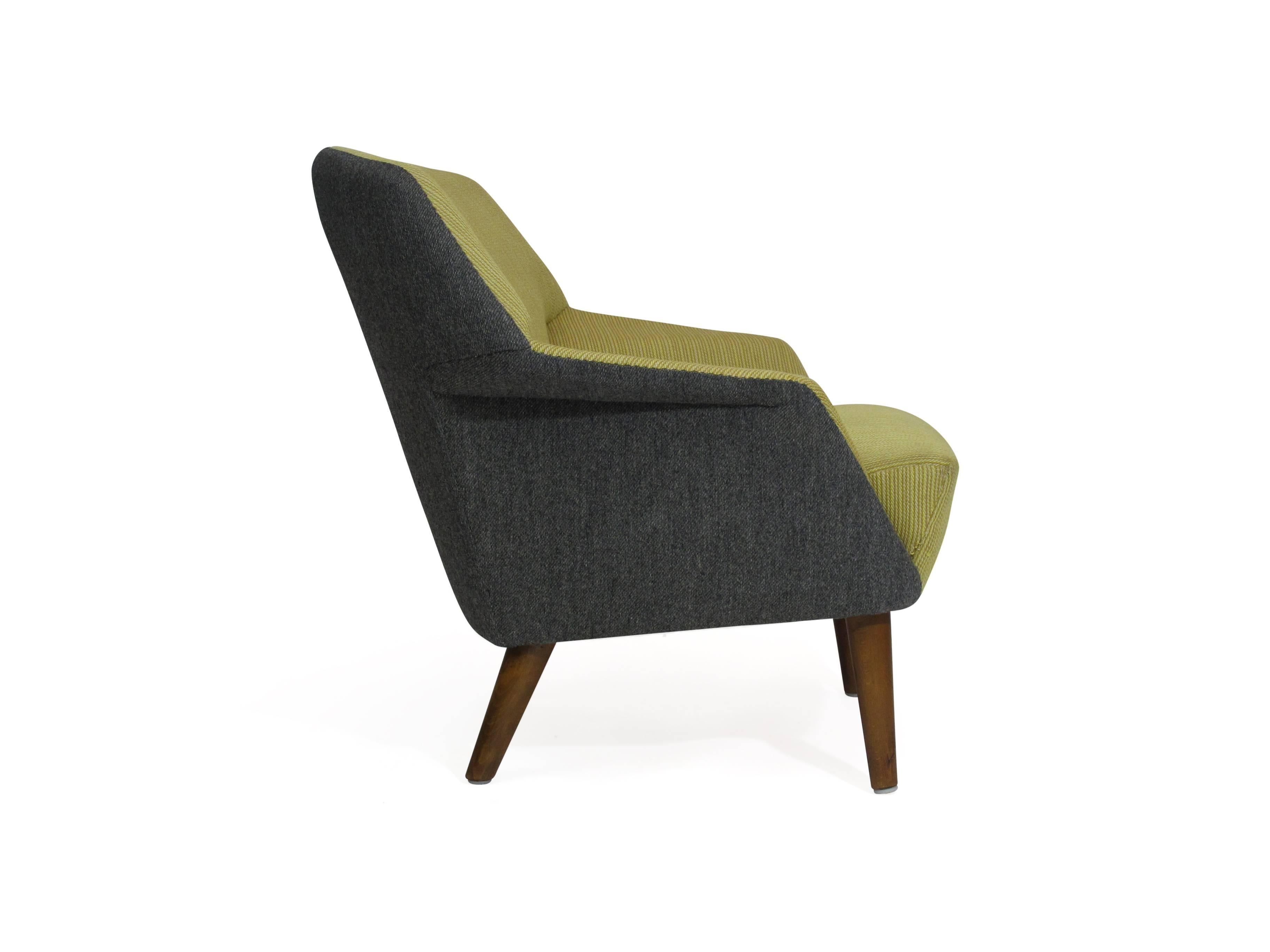 Scandinavian Modern Aksel Bender Madsen Danish Lounge Chair for Reupholstery