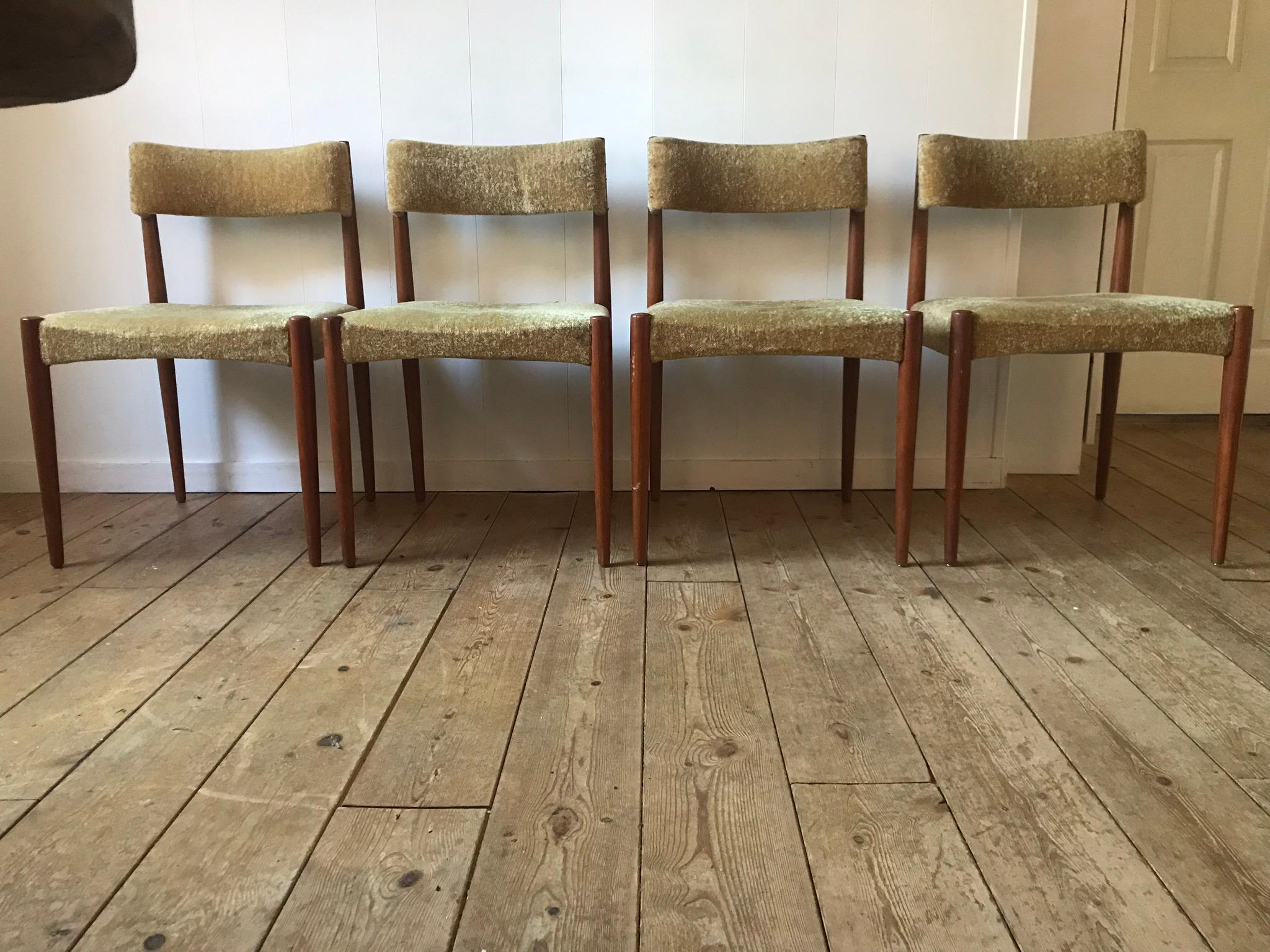 Hand-Crafted Aksel Bender Madsen Dining Room Chairs For Sale