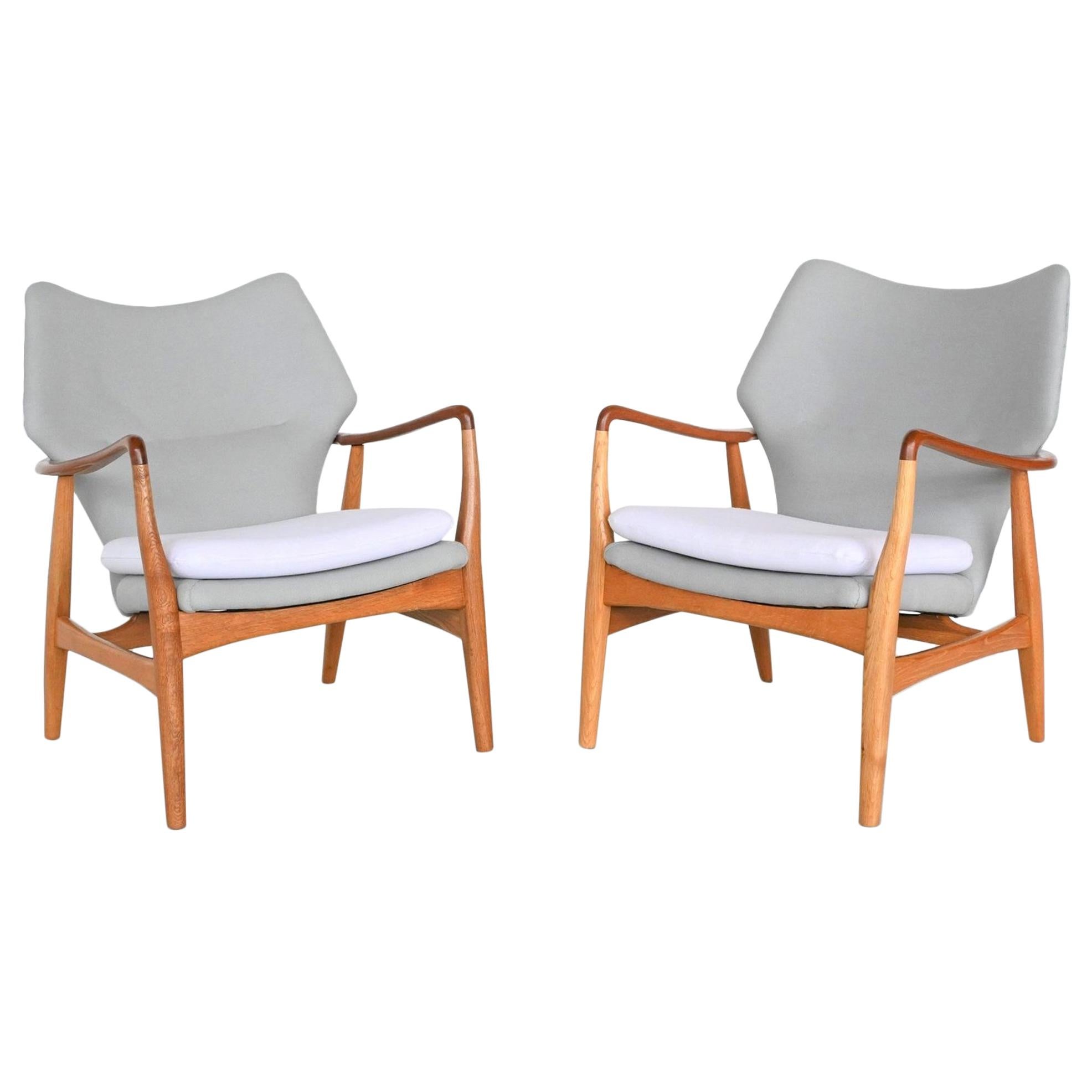 Aksel Bender Madsen Edith Wingback Chairs Bovenkamp Netherlands, 1960