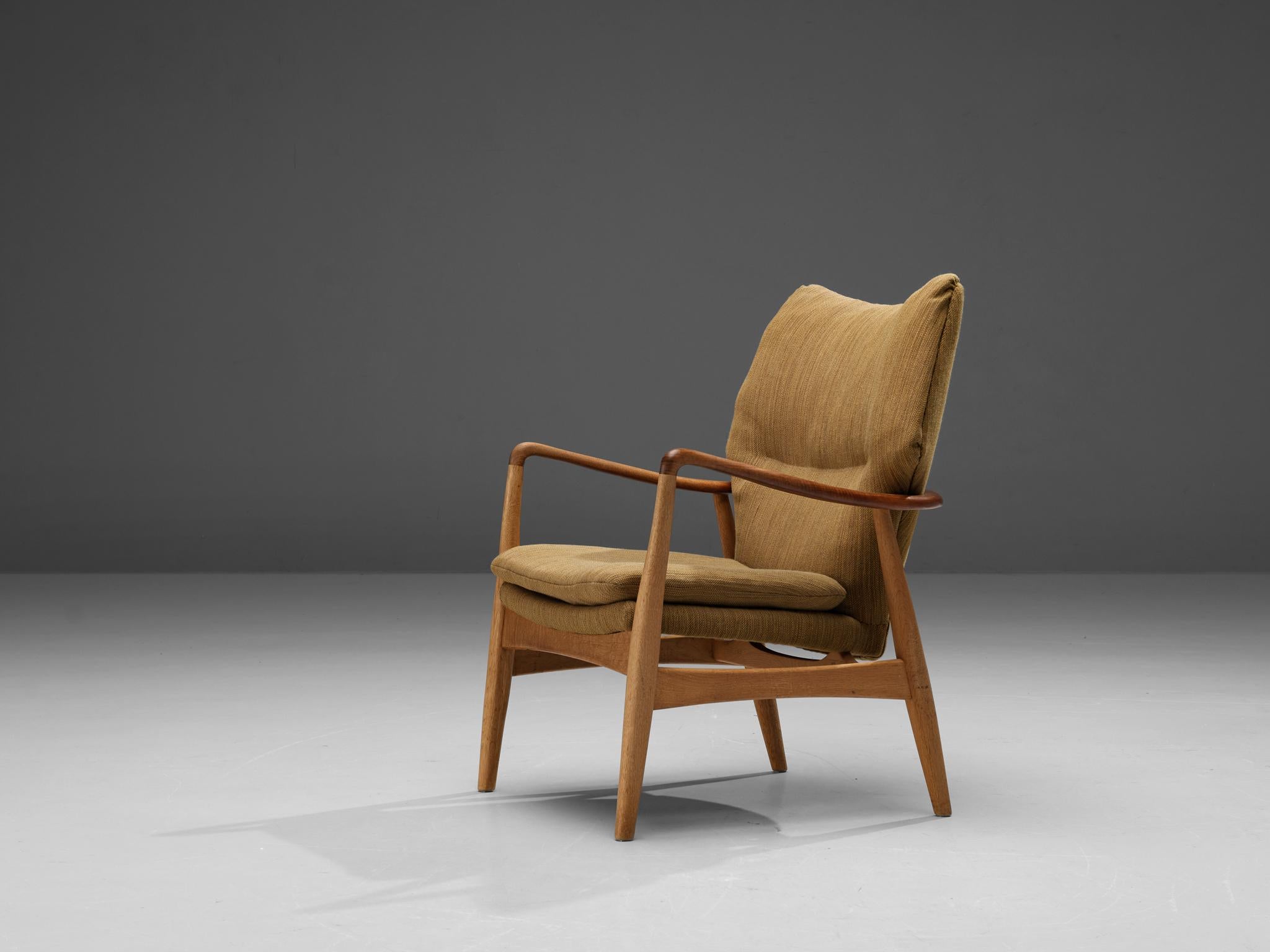Aksel Bender Madsen for Bovenkamp Lounge Chair in Oak and Teak  In Good Condition For Sale In Waalwijk, NL