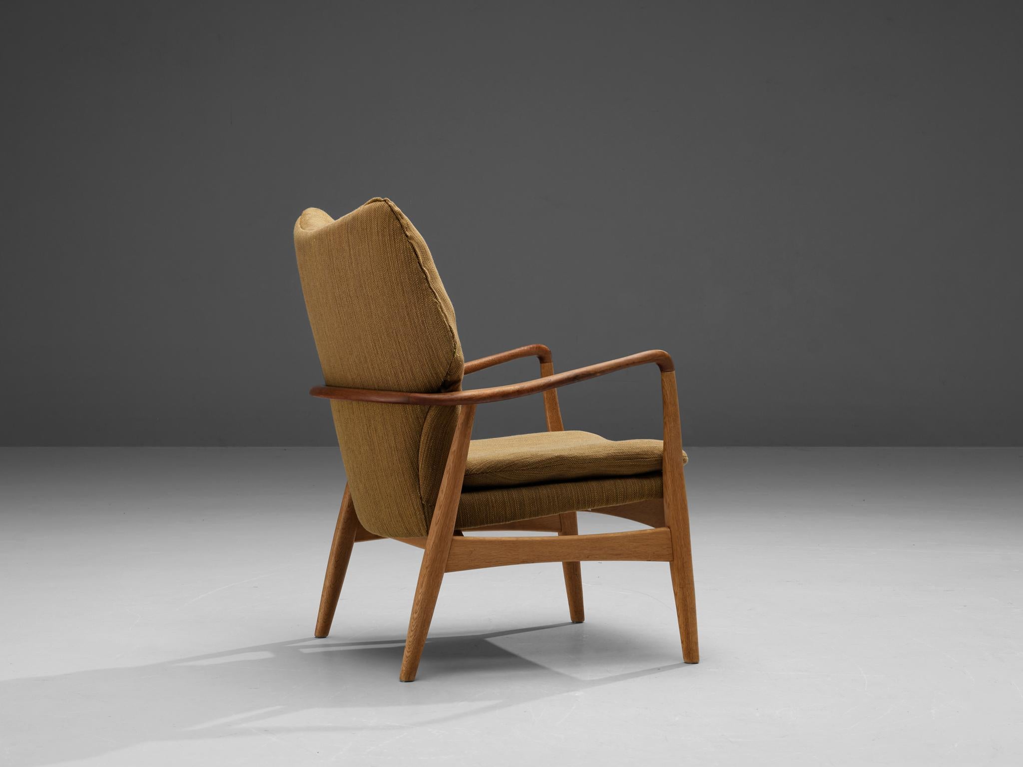 Aksel Bender Madsen for Bovenkamp Lounge Chair in Oak and Teak  In Good Condition For Sale In Waalwijk, NL