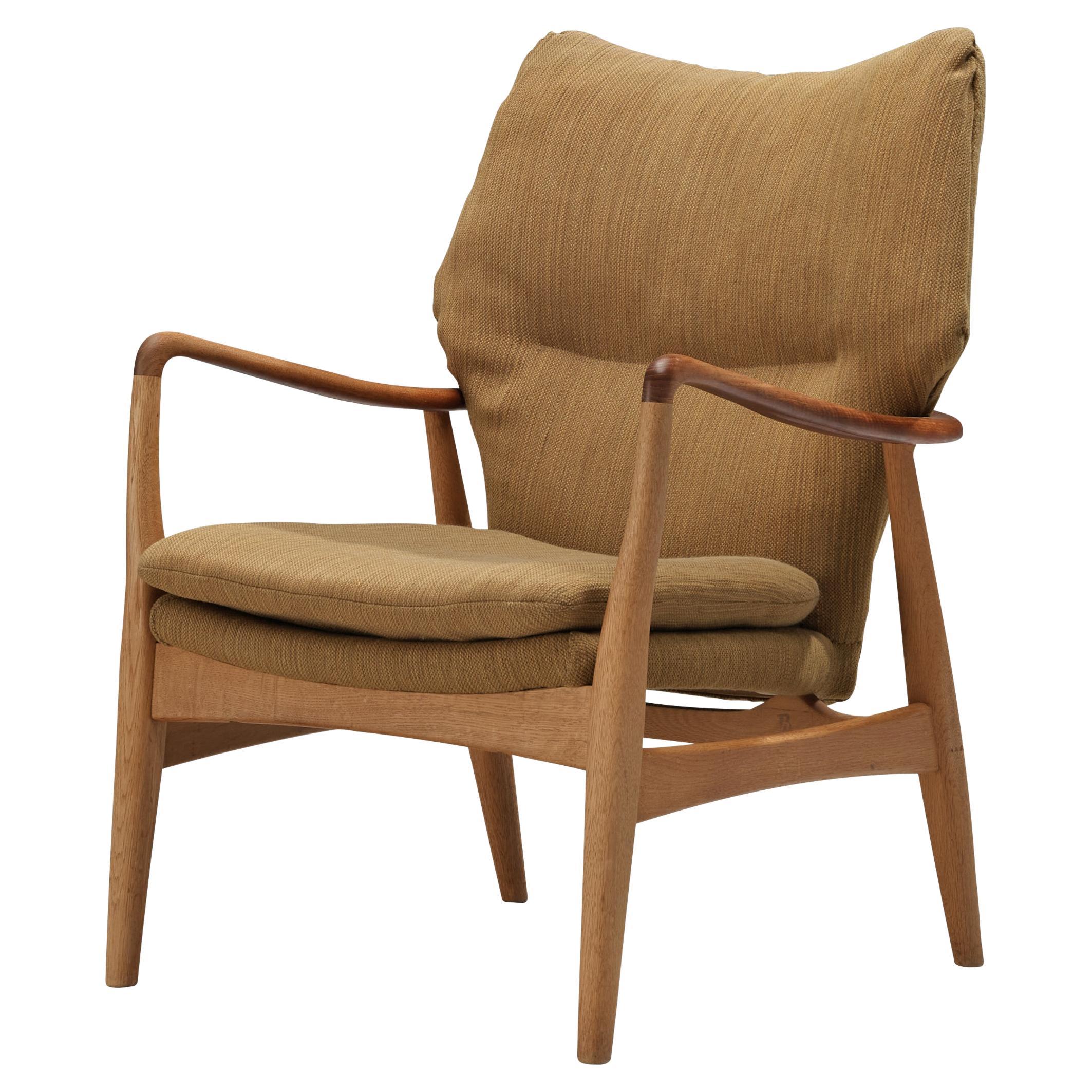 Aksel Bender Madsen for Bovenkamp Lounge Chair in Oak and Teak  For Sale
