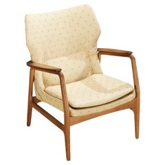 Aksel Bender Madsen for Bovenkamp Lounge Chair in Oak and Yellow Upholstery