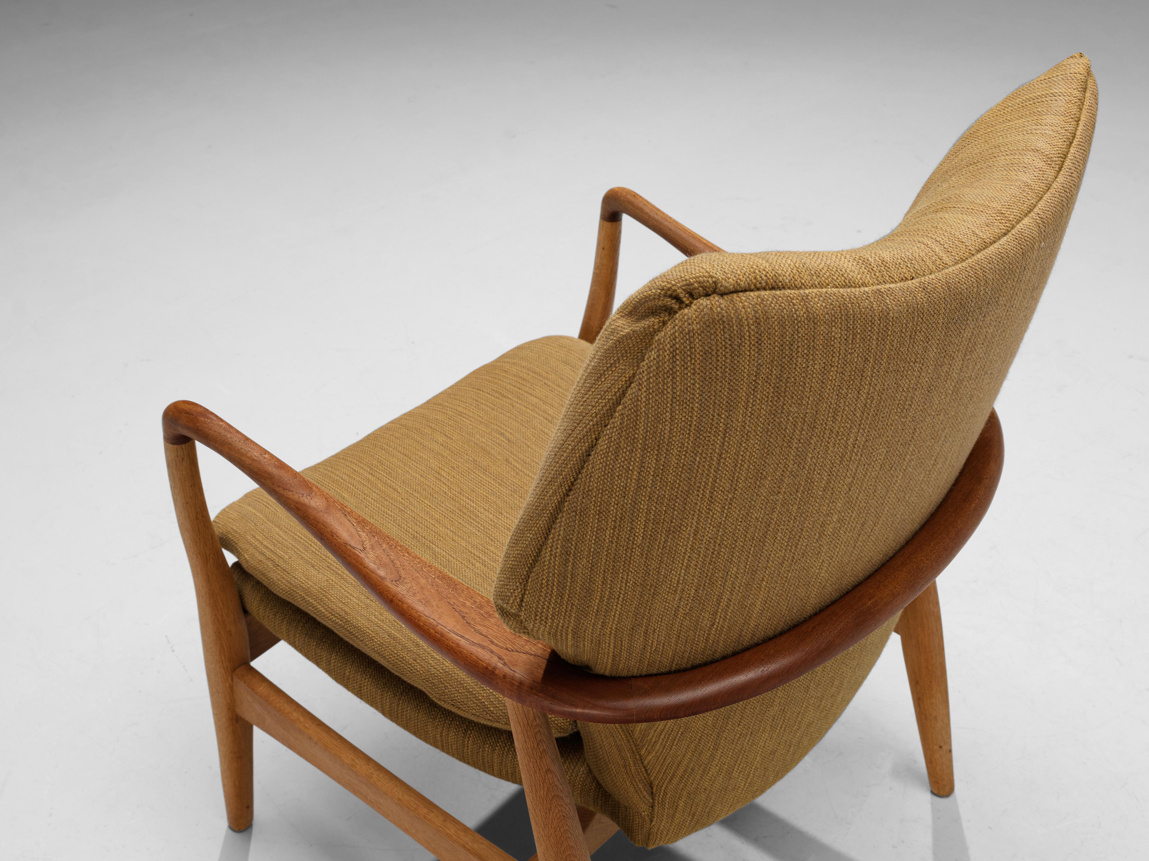 Mid-20th Century Aksel Bender Madsen for Bovenkamp Lounge Chair in Oak and Teak
