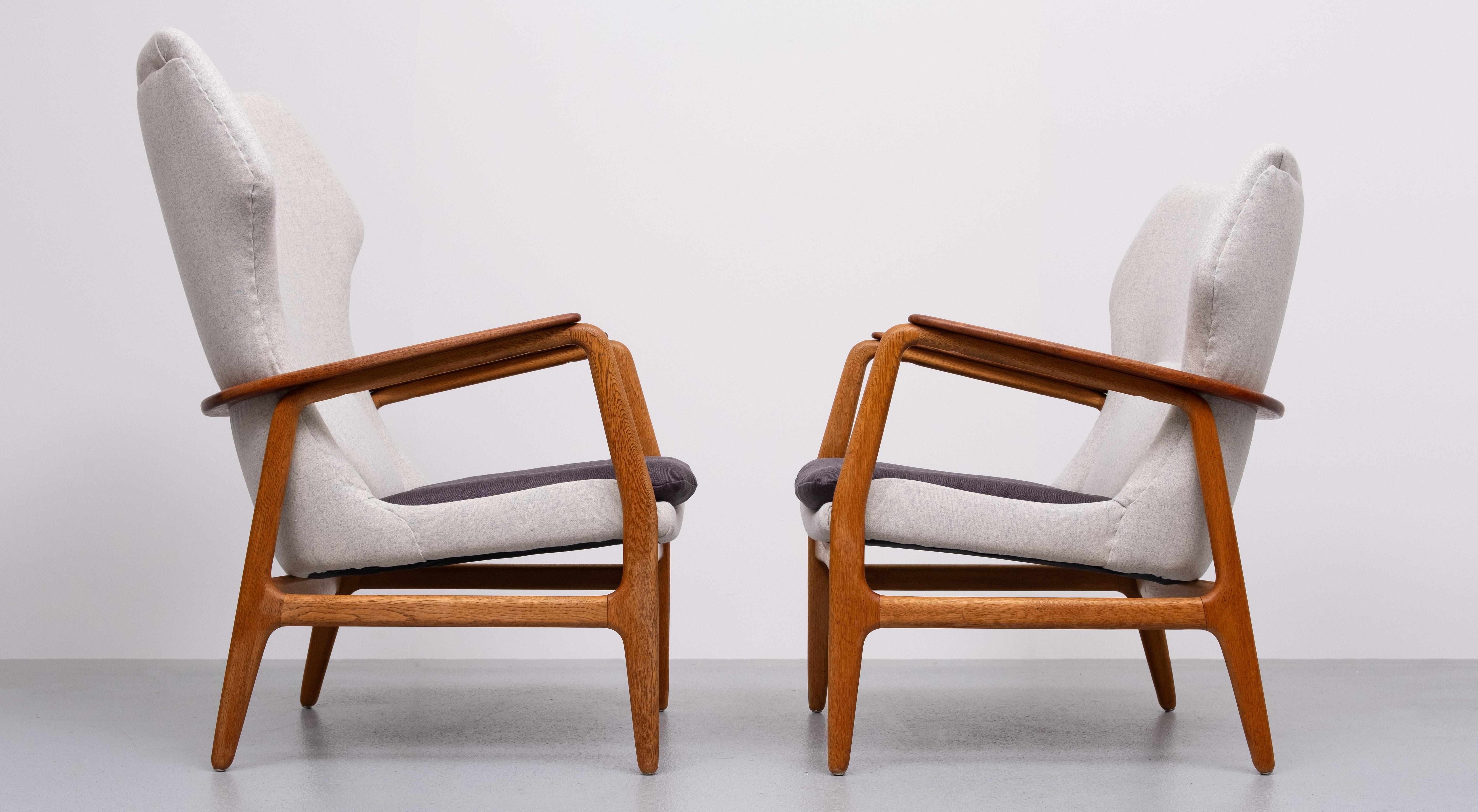 Néerlandais Paire de chaises Karen Aksel Bender Madsen pour Bovenkamp Hollande  1960 en vente