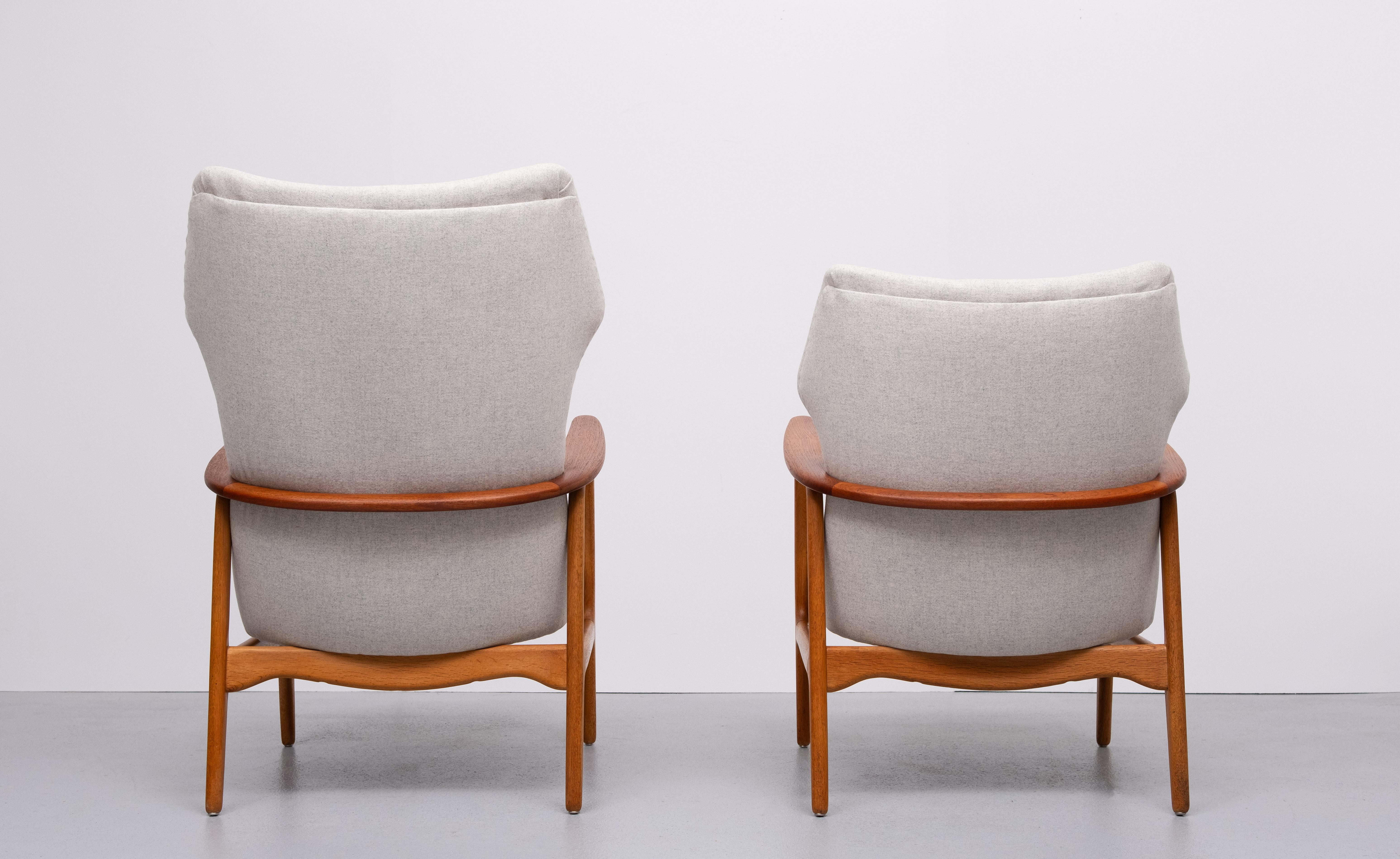 Paire de chaises Karen Aksel Bender Madsen pour Bovenkamp Hollande  1960 en vente 1