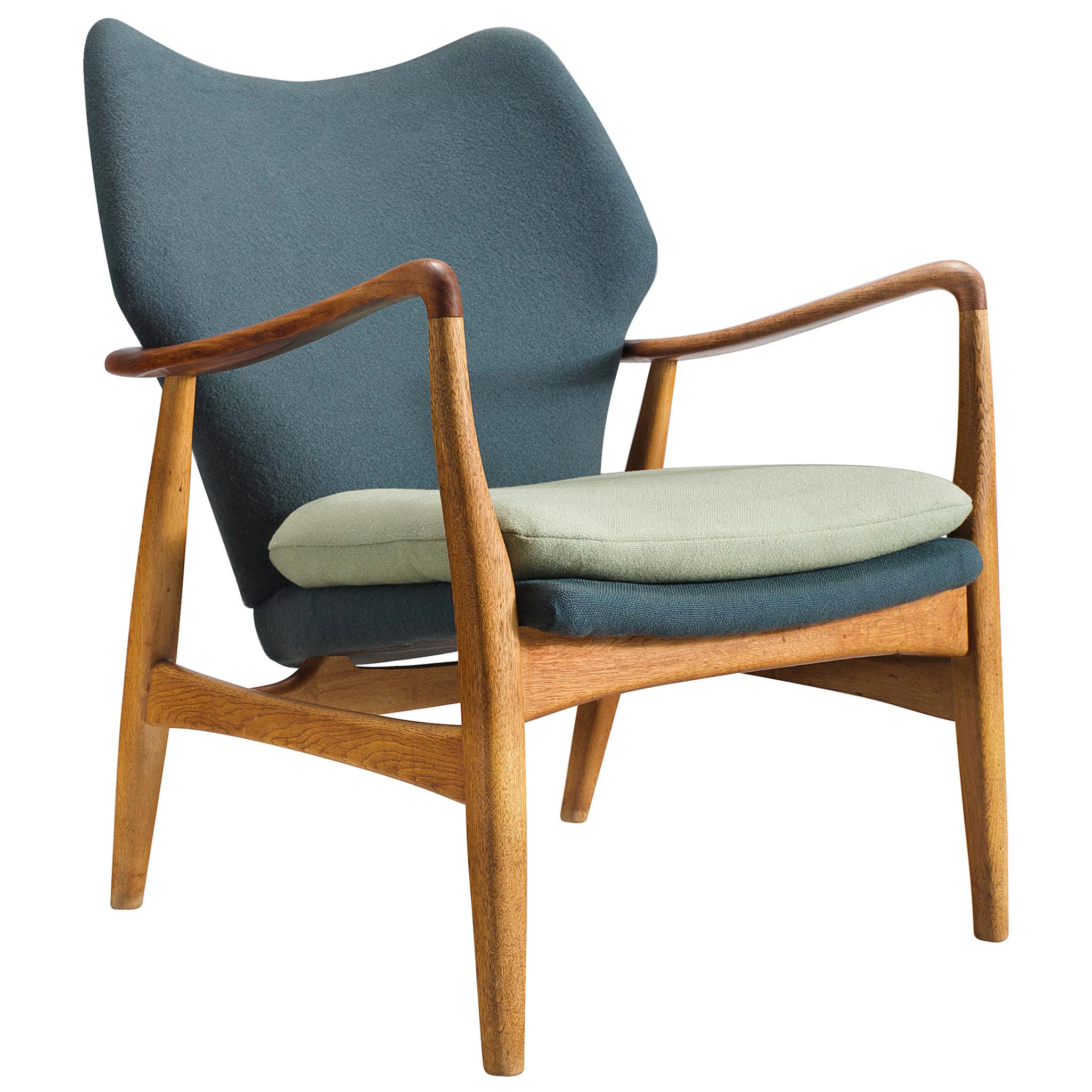 Aksel Bender Madsen Teak and Oak Lounge Chair