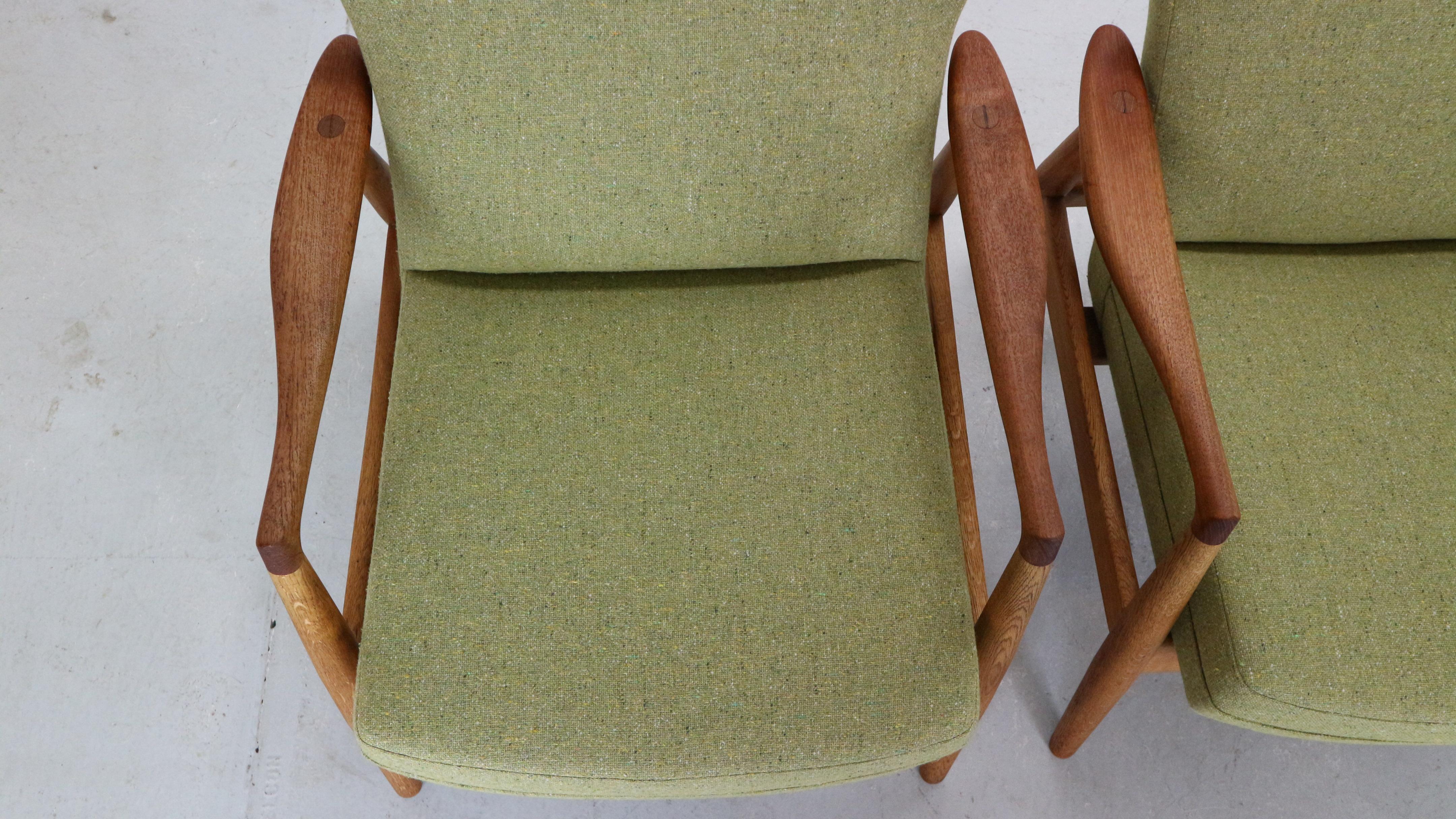 Aksel Bender Madsen Wingback Set of 2 Lounge Chairs for Bovenkamp, 1950s 4