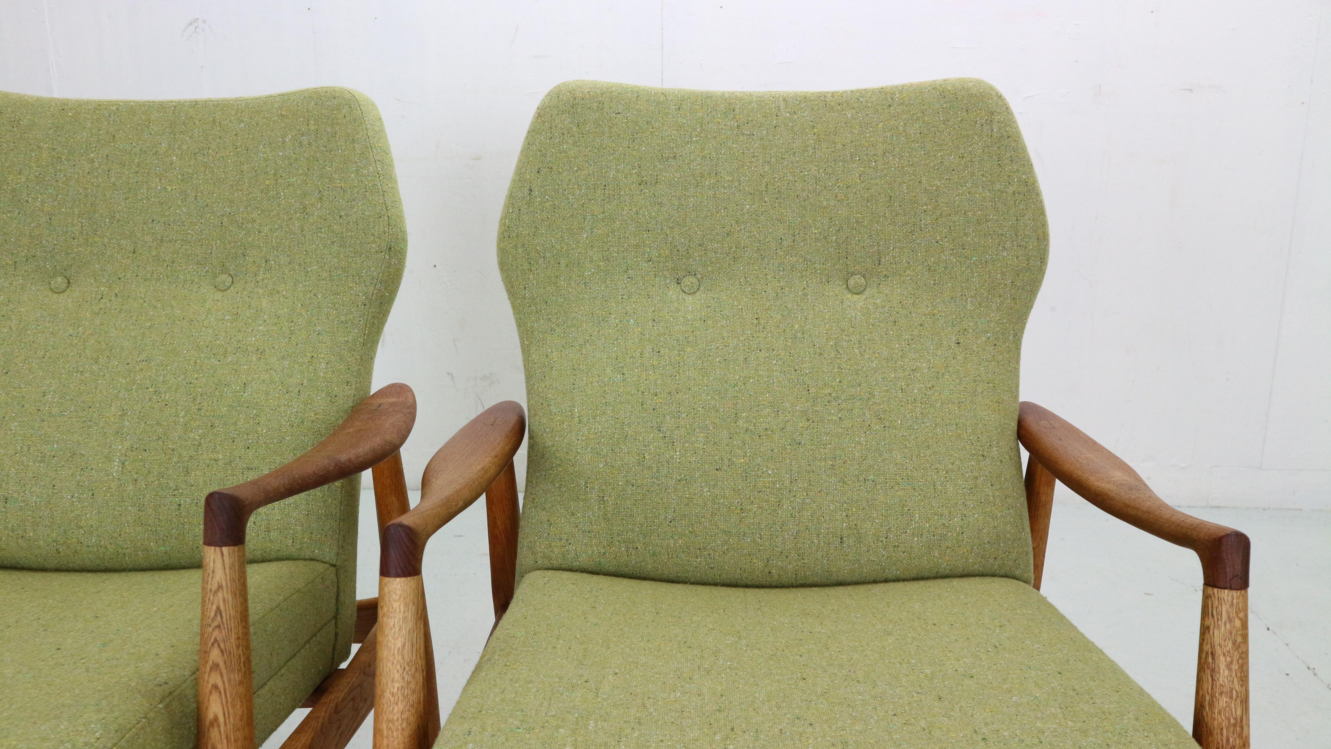 Aksel Bender Madsen Wingback Set of 2 Lounge Chairs for Bovenkamp, 1950s 1