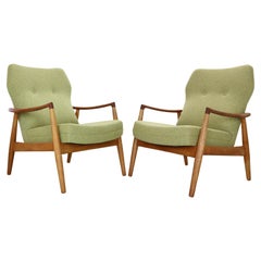 Aksel Bender Madsen Wingback Set of 2 Lounge Chairs for Bovenkamp, 1950s