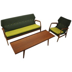 Aksel Bender Madsen Wingback Sitting Group for Bovenkamp, 1950s