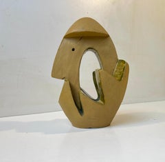 Aksel Hansen Surrealist Entity in Glazed Ceramic, 1960s